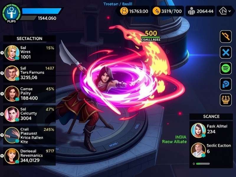 Nocturnal Mage S Gambit gameplay screenshot showing magical combat